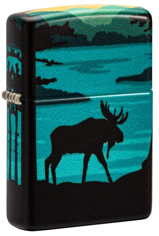 Moose Landscape Zippo