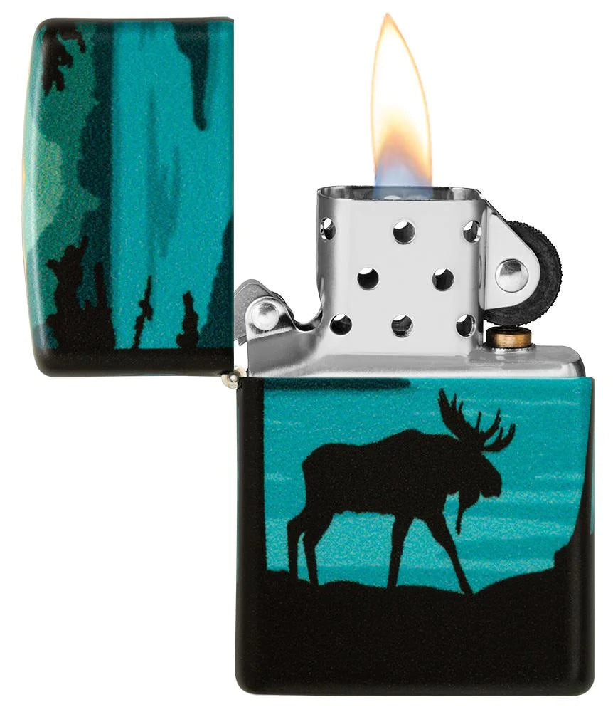 Moose Landscape Zippo