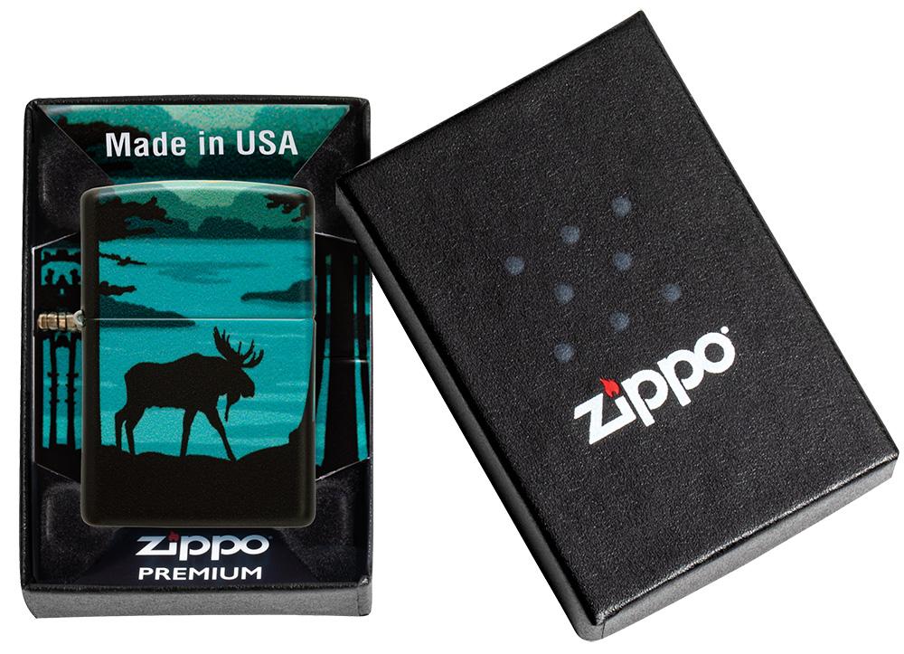 Moose Landscape Zippo