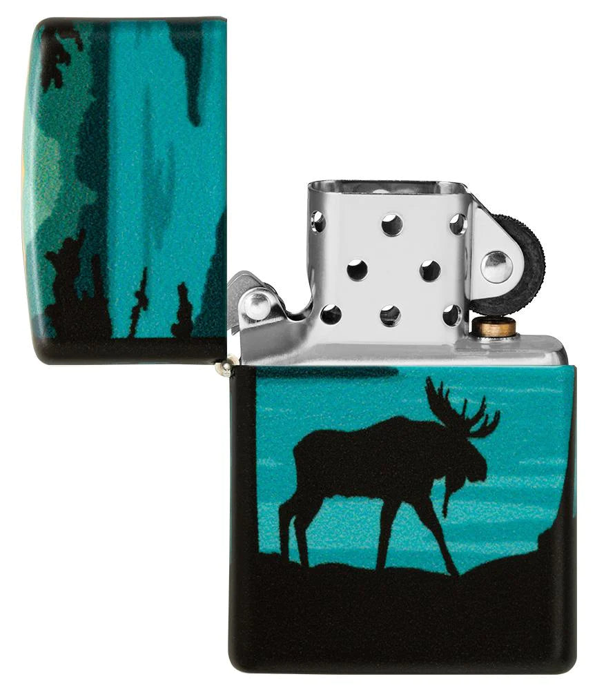 Moose Landscape Zippo