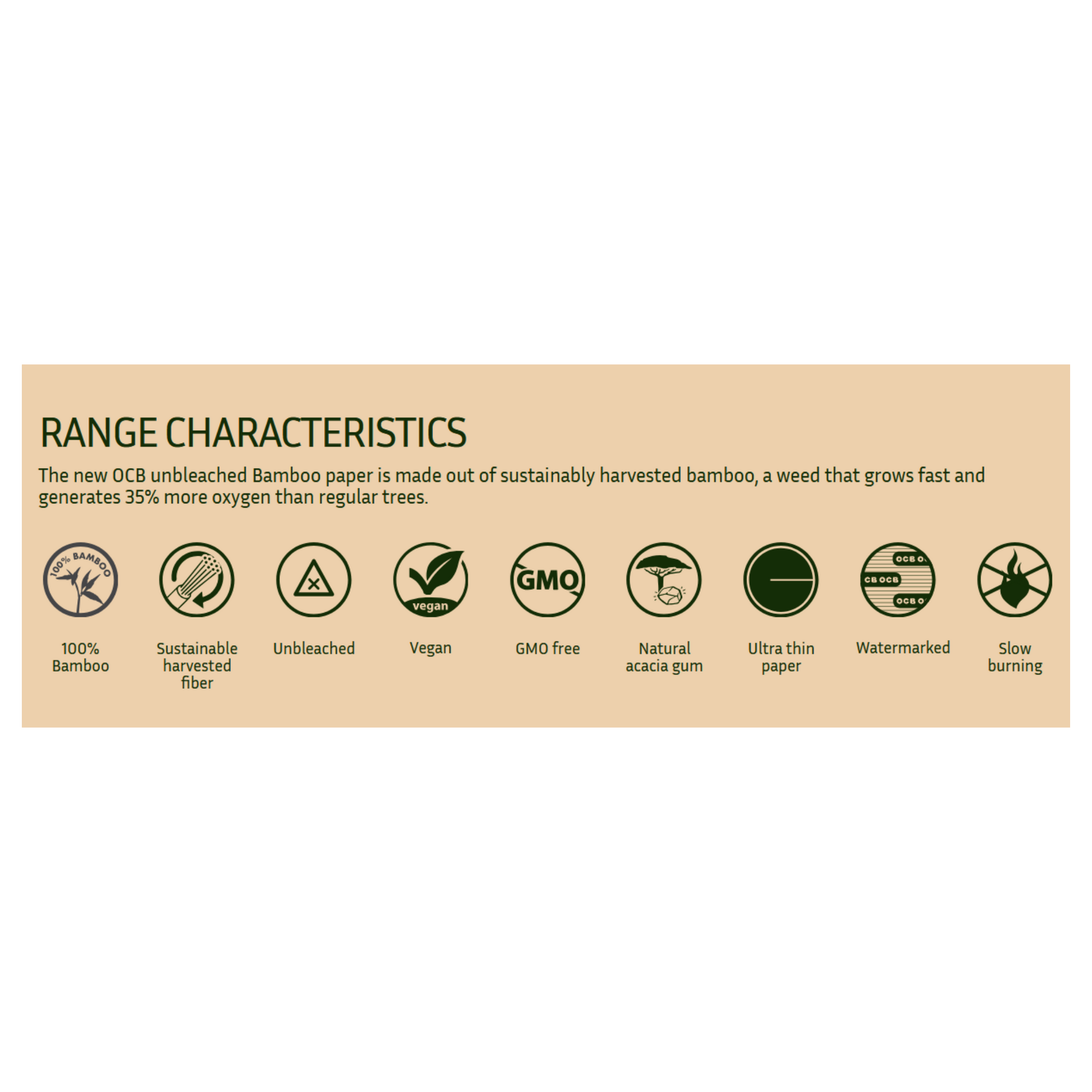 OCB Bamboo Slim Rolling Papers