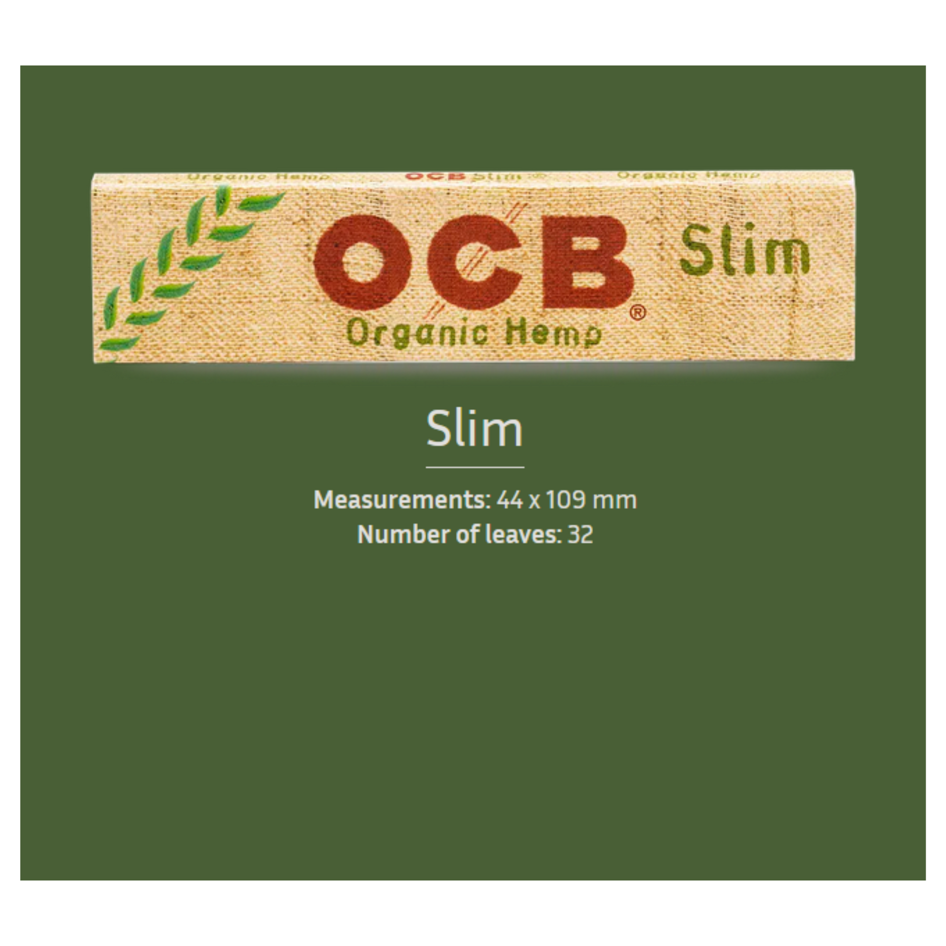 OCB Organic Hemp Slim Rolling Papers