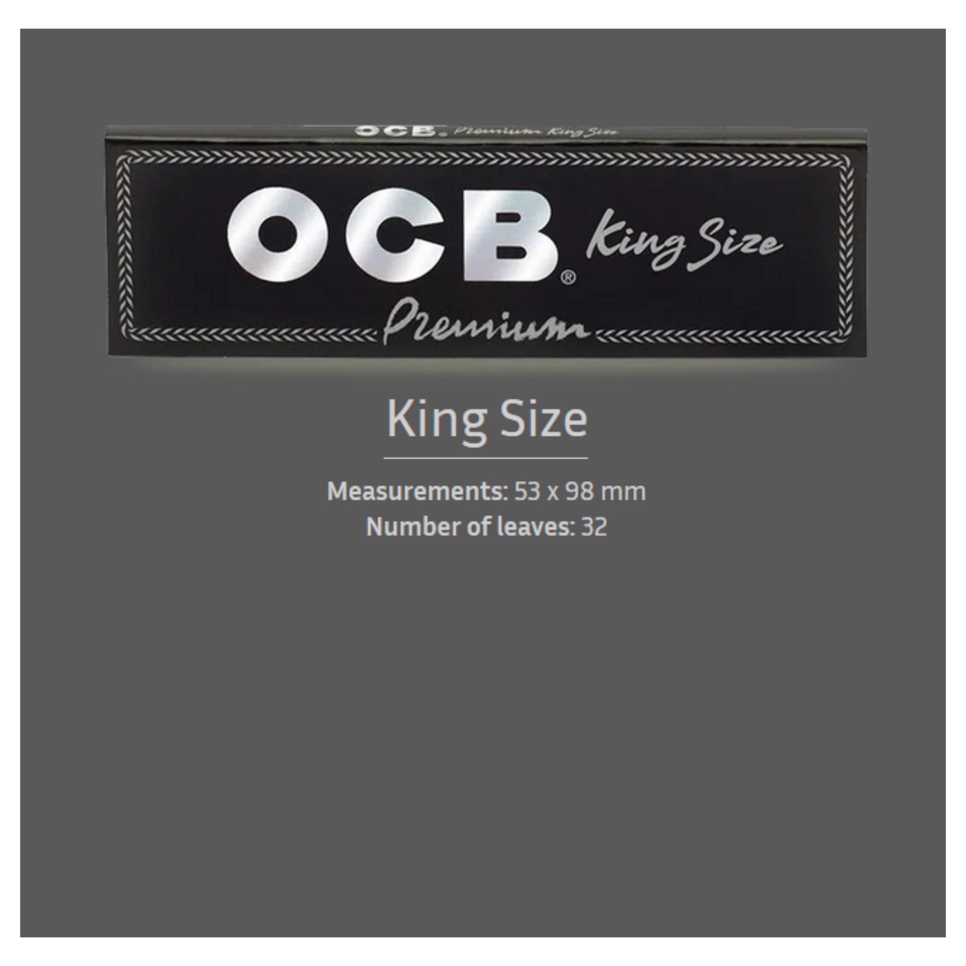 OCB Premium King Size Rolling Papers