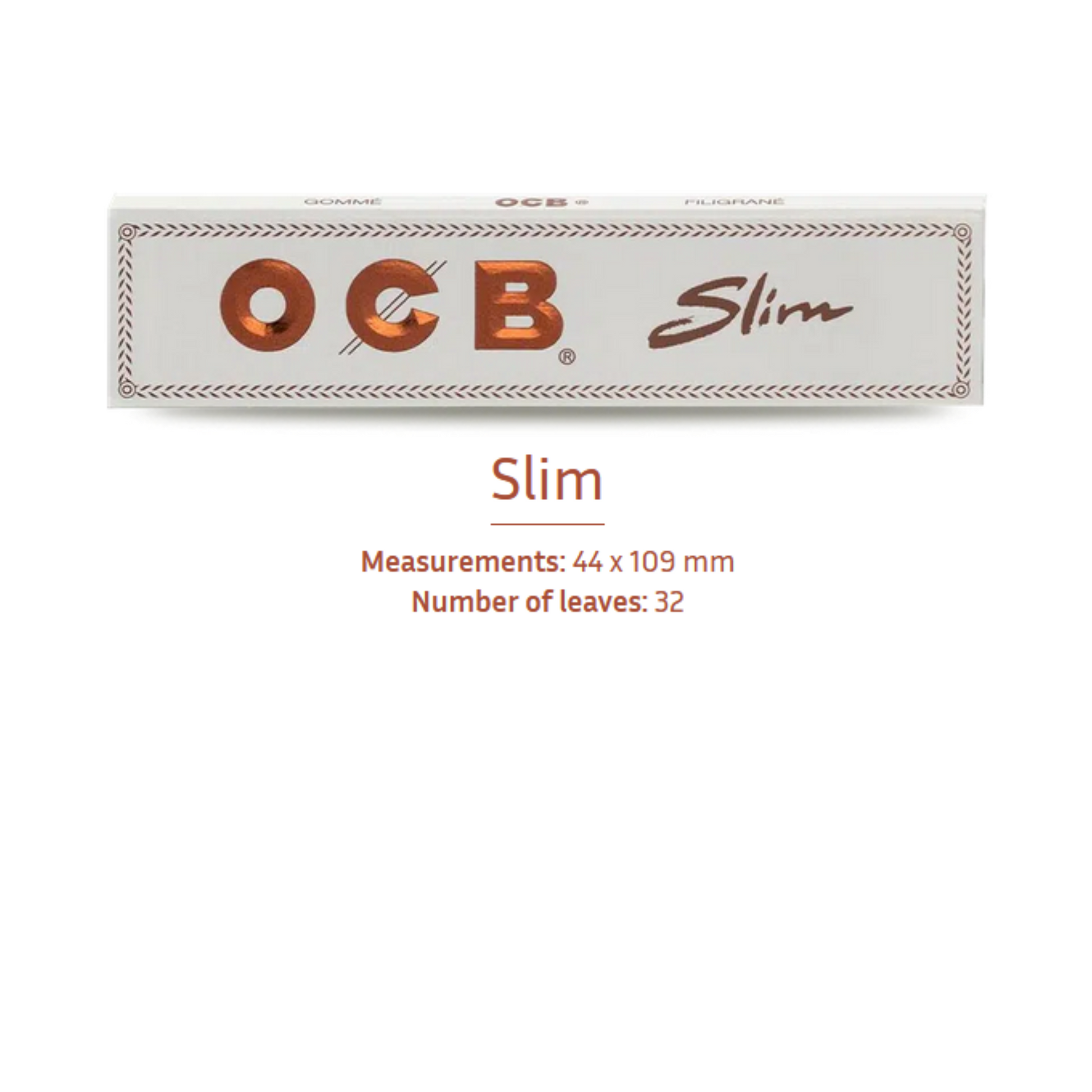 OCB White Slim Rolling Papers