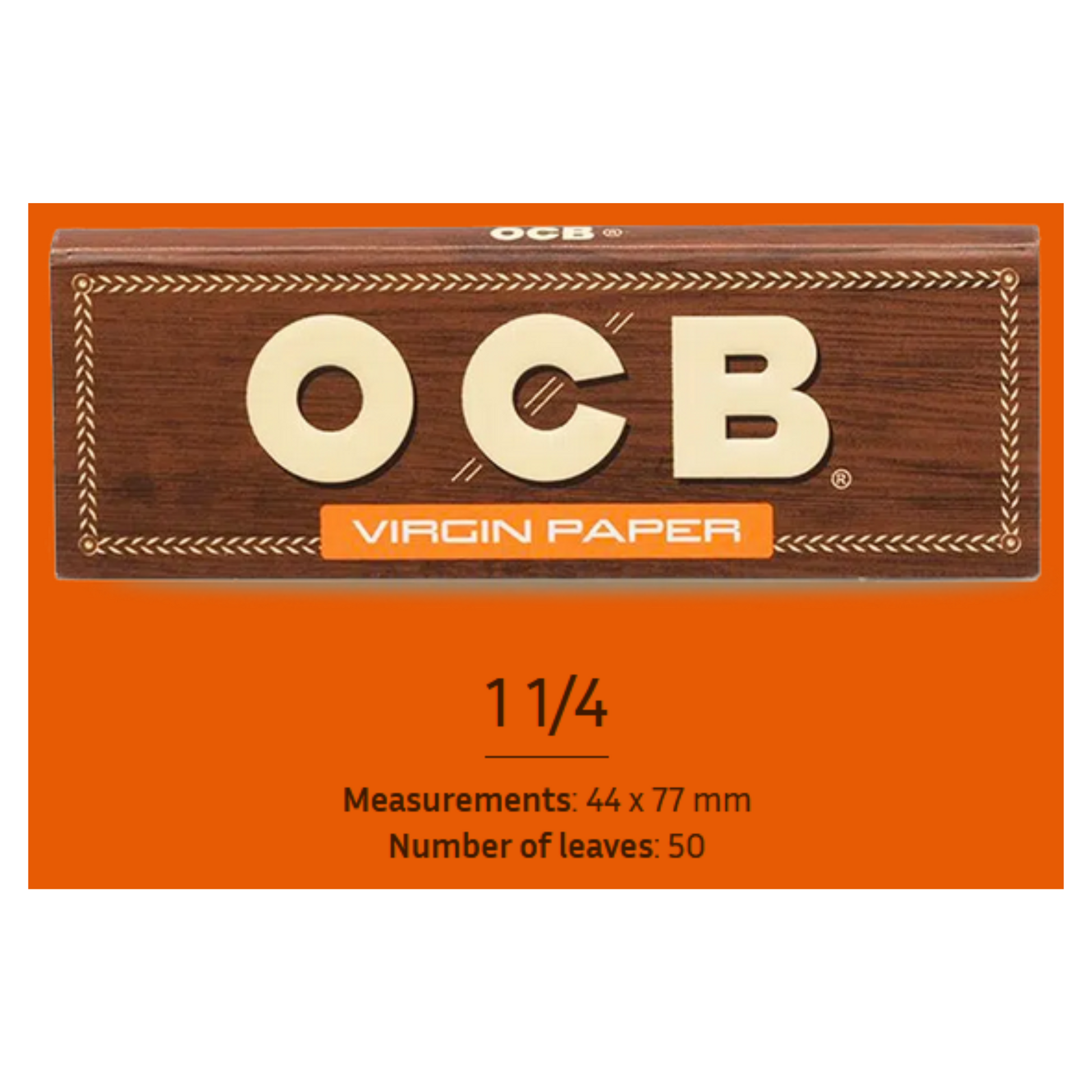 OCB Unbleached 1 14 Rolling Papers