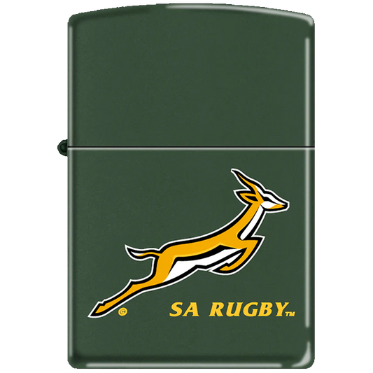 SA Rugby Green Zippo