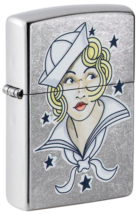 Sailor Girl Tattoo Zippo