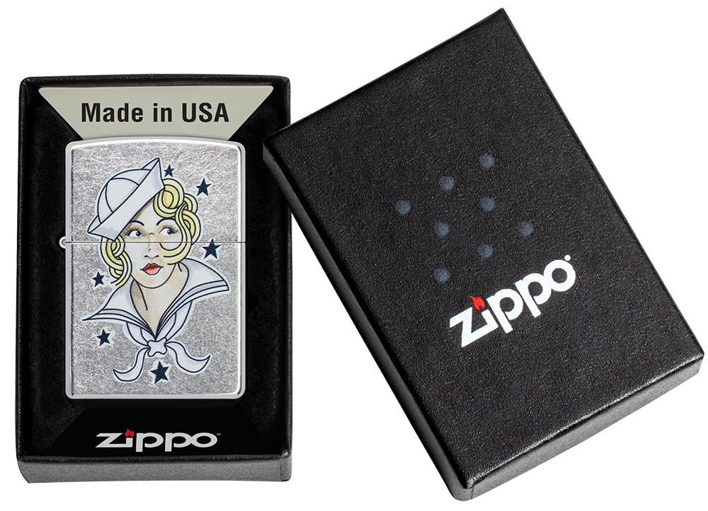 Sailor Girl Tattoo Zippo