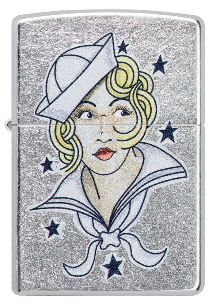 Sailor Girl Tattoo Zippo