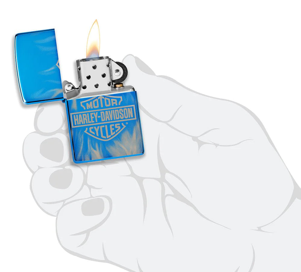 Sapphire Harley-Davidson Zippo