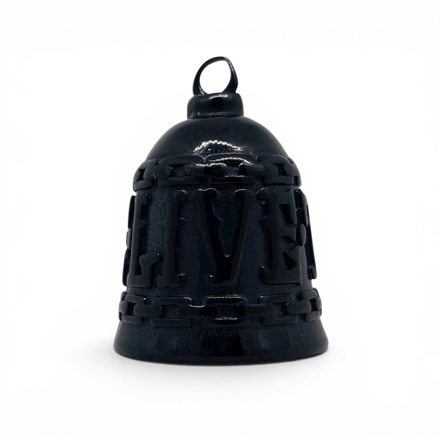 Live to Ride Chain Gremlin Guardian Biker Bell in Stainless Steel
