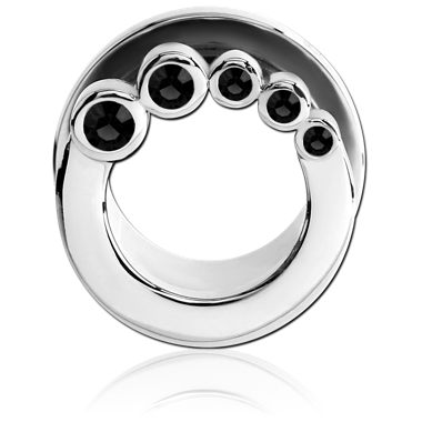 Black Optima Threaded Tunnels in Surgical Stainless Steel