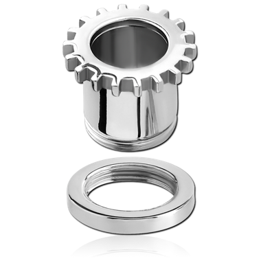 Threaded Gear Tunnels in Surgical Stainless Steel