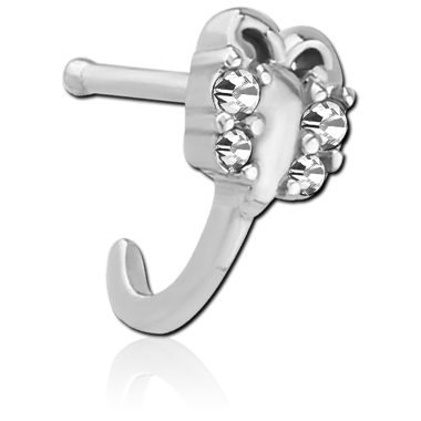 Wrap Around Nose Bone in Surgical Stainless Steel