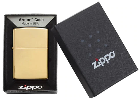 Armour High Polish Brass Zippo