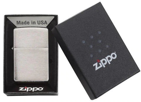 Regular Brush Finish Chrome Zippo