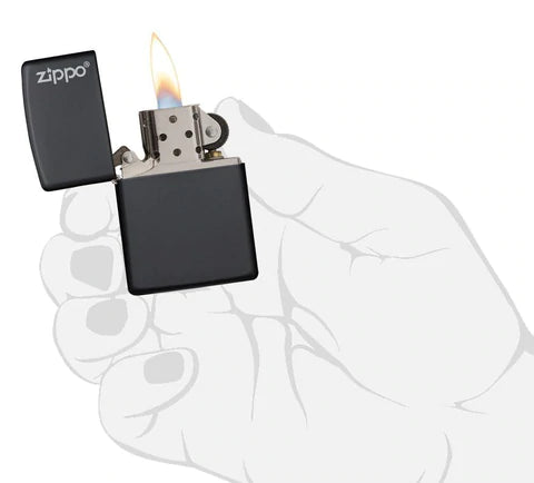 Classic Black Matte with Logo Zippo