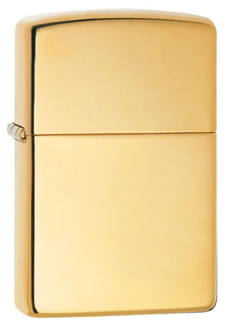 Regular High Polish Brass without "Solid Brass" Zippo