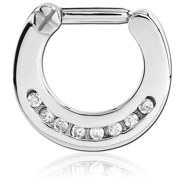 Crystal Hinged Septum Clicker