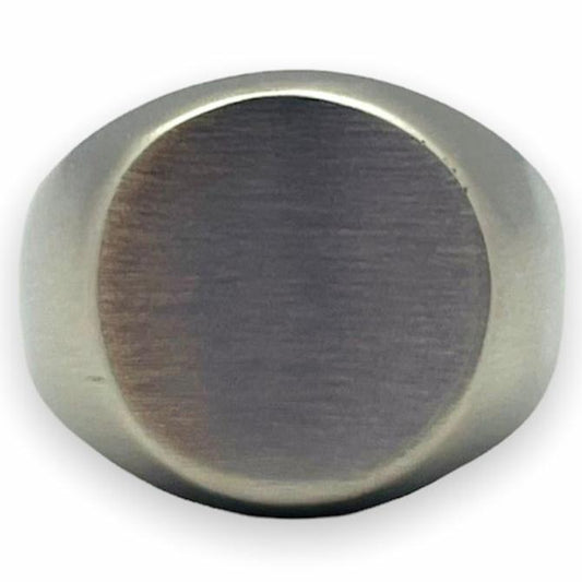 Engraved Stainless Steel Ring