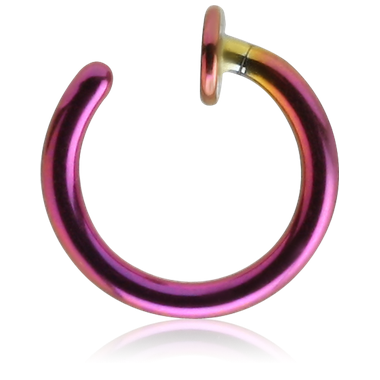 Gold Anodised Titanium Open Nose Ring