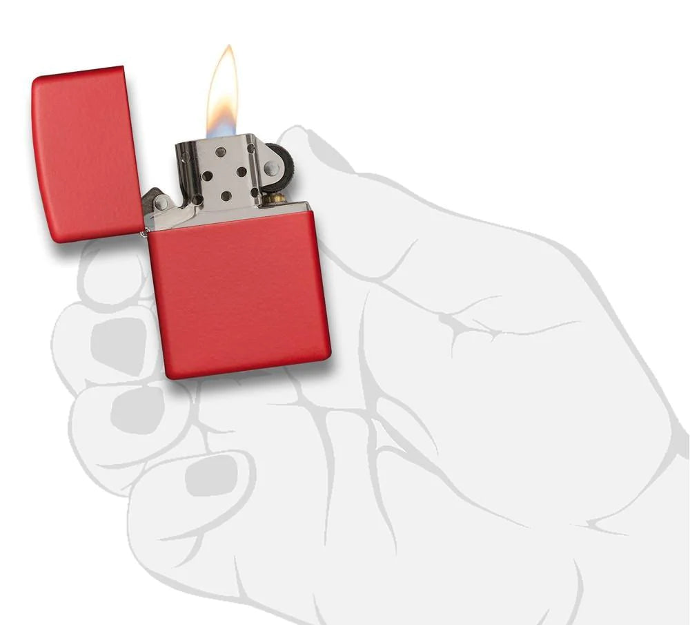 Regular Red Matte Zippo