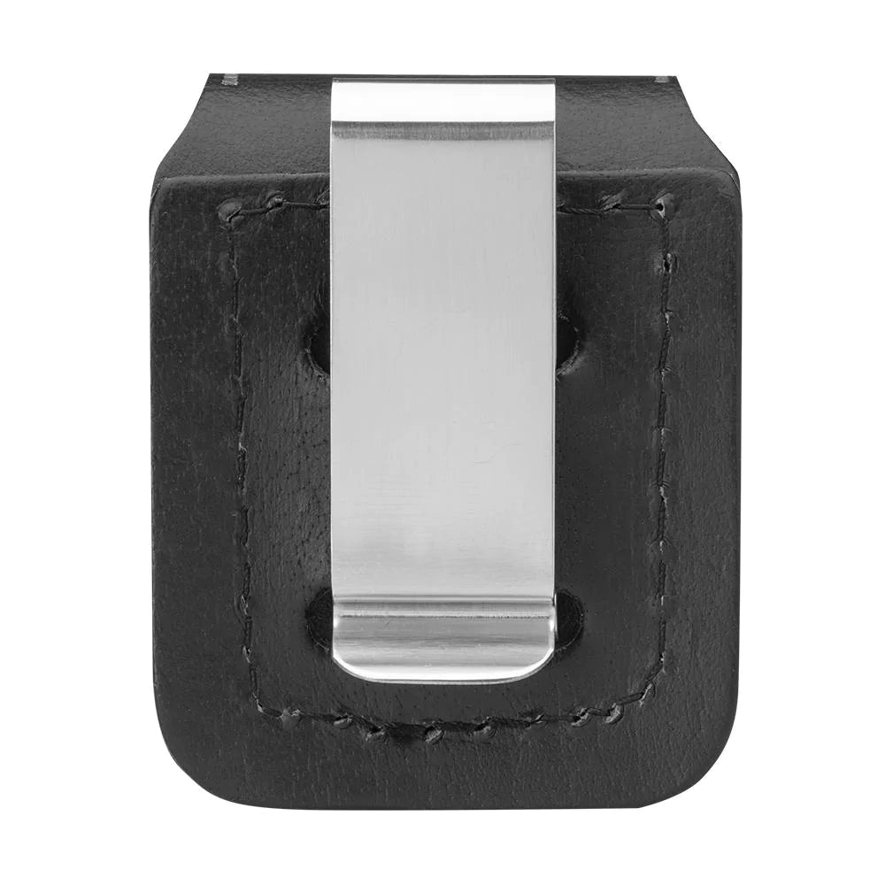 Black Zippo Lighter Pouch with Clip
