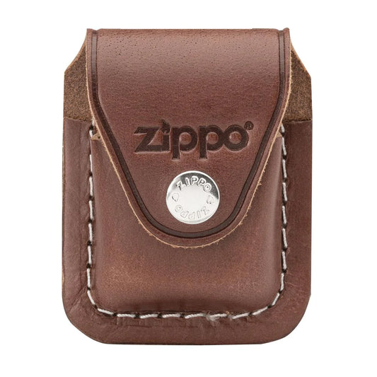 Brown Zippo Lighter Pouch with Clip
