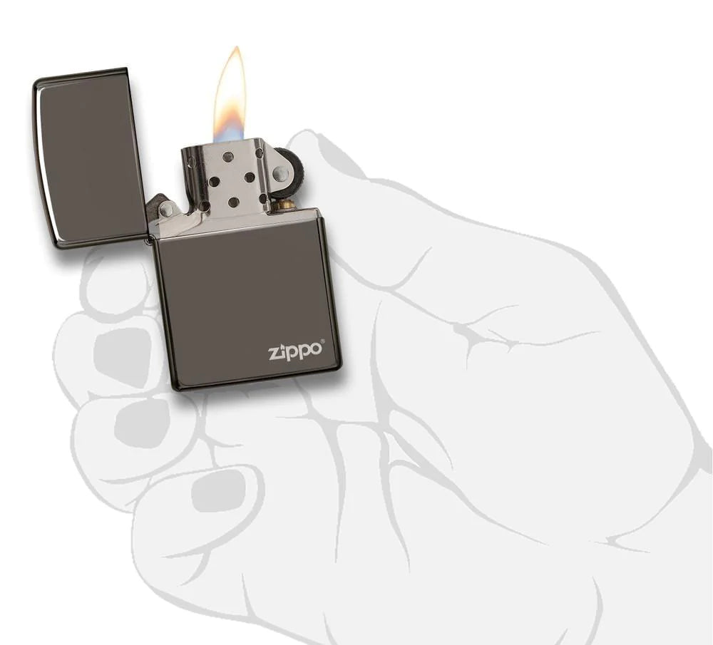 Black Ice with Logo Zippo