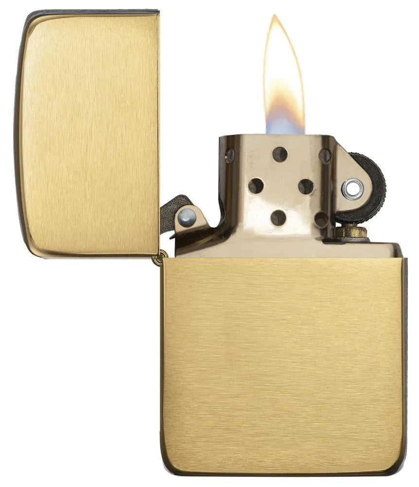 Replica Brushed Brass Zippo