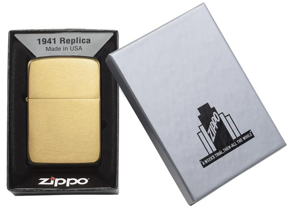 Replica Brushed Brass Zippo