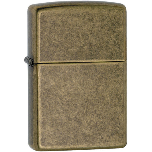 Regular Flat Bottom Antique Brass Zippo