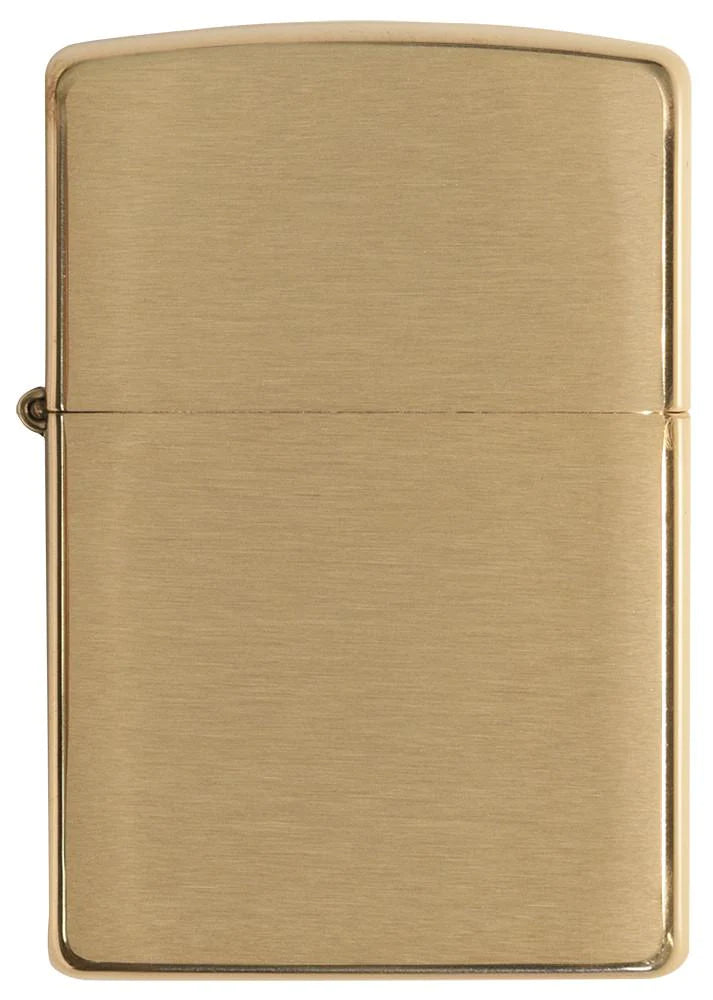 Regular Brushed Finish Brass Zippo