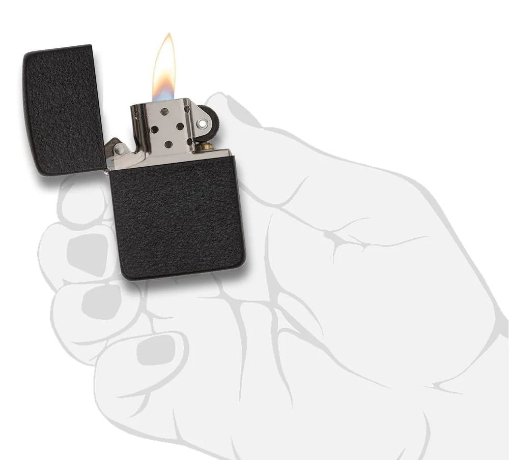 Black Crackle 1941 Replica Zippo