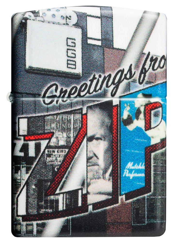 Regular White Matte Greetings from Zippo