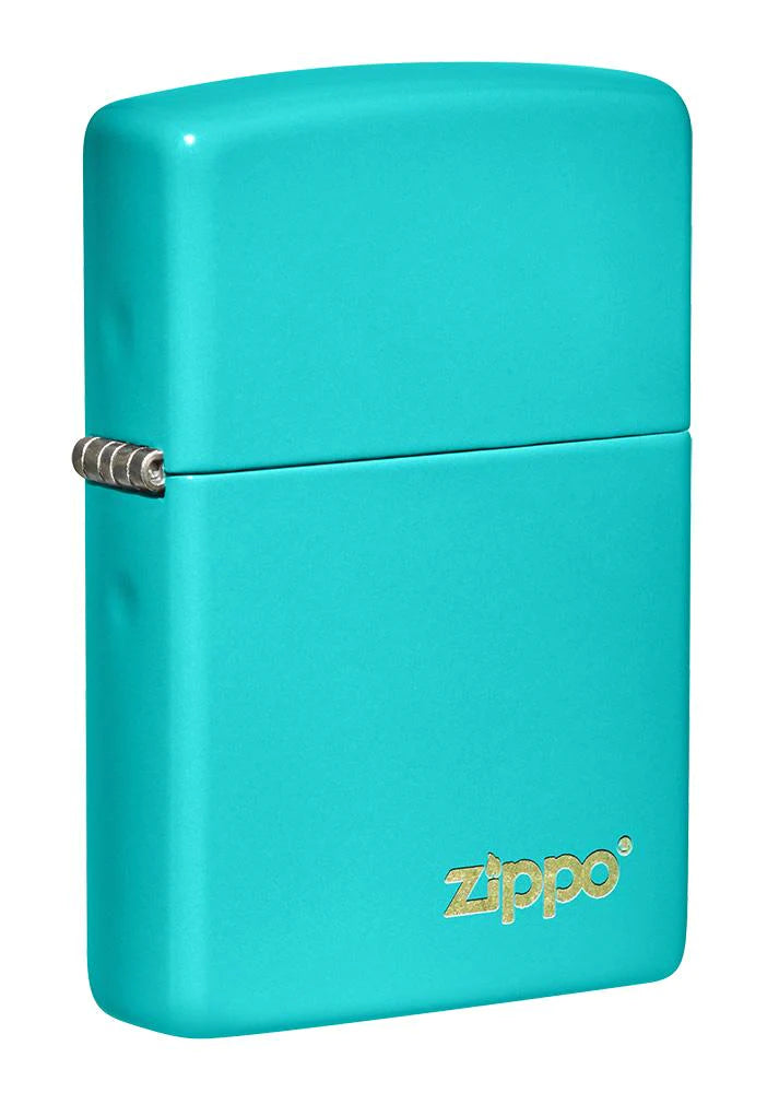 Classic Flat Turquoise with Logo Zippo
