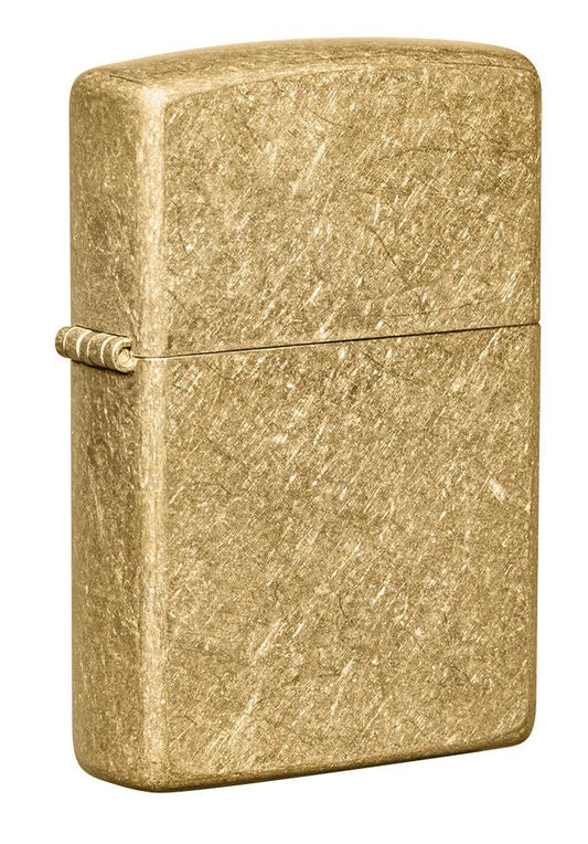 Classic Tumbled Brass Zippo