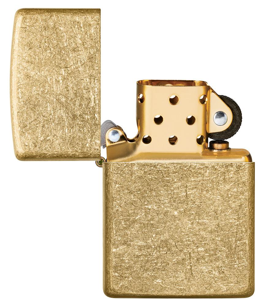 Classic Tumbled Brass Zippo