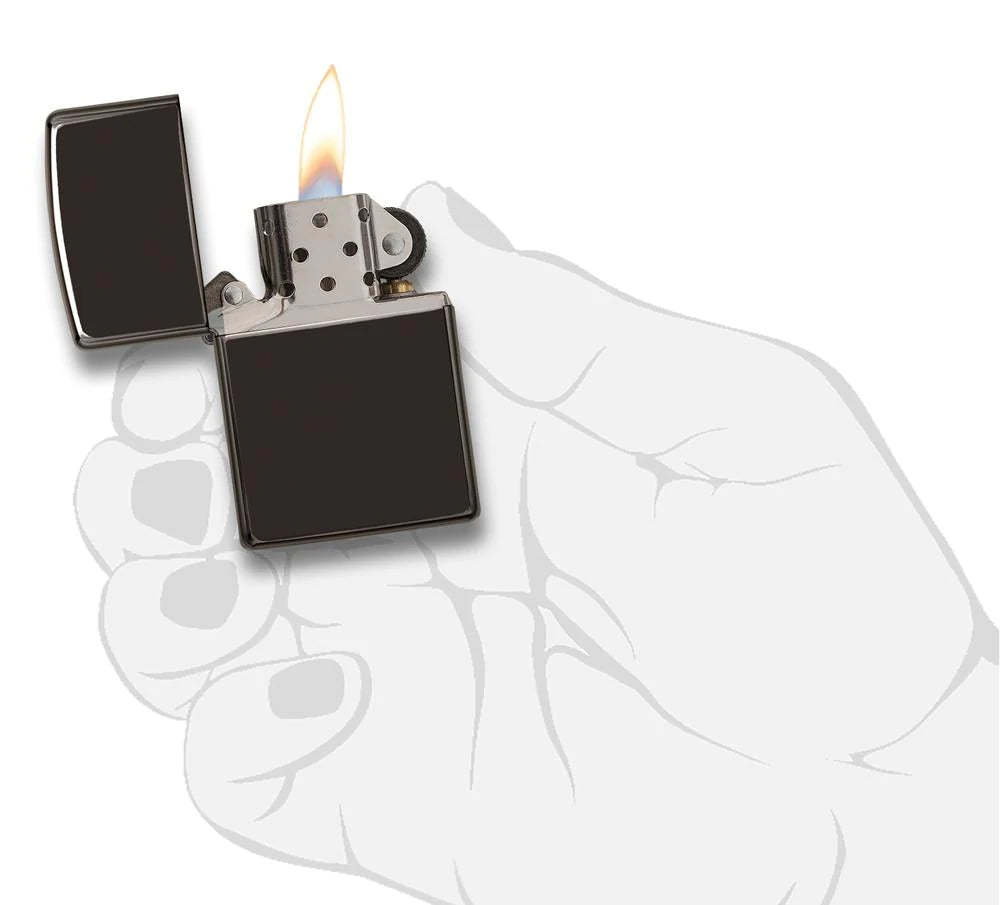 Ebony Classic High Polish Black Zippo