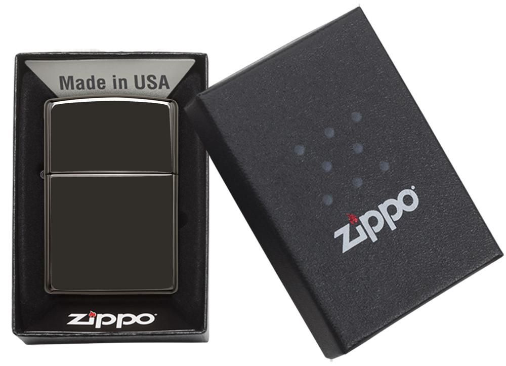 Ebony Classic High Polish Black Zippo