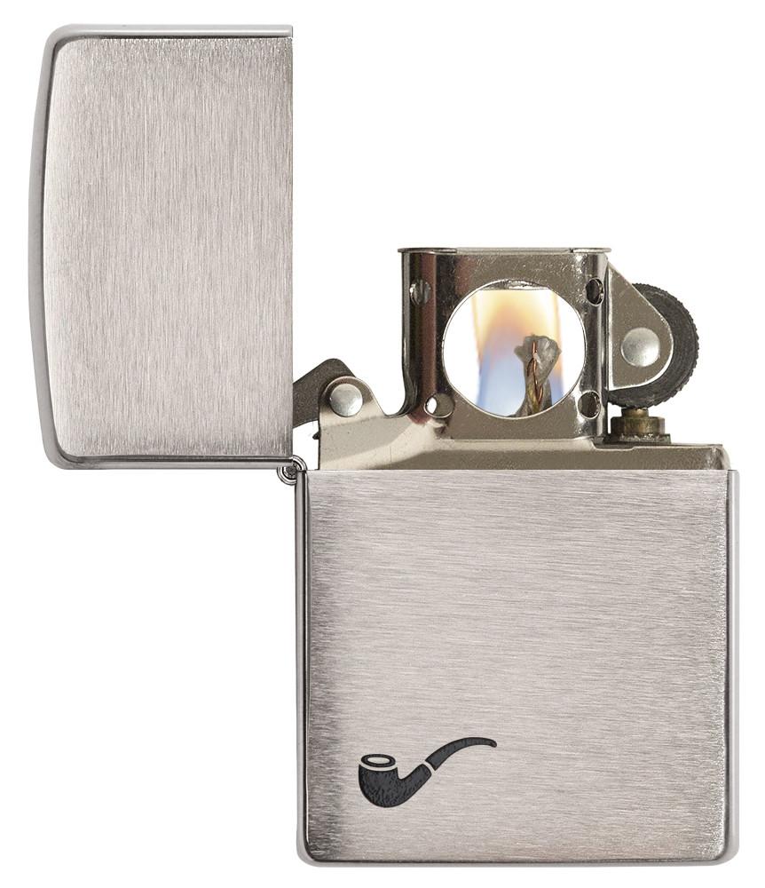 Brush Finish Pipe Lighter Zippo