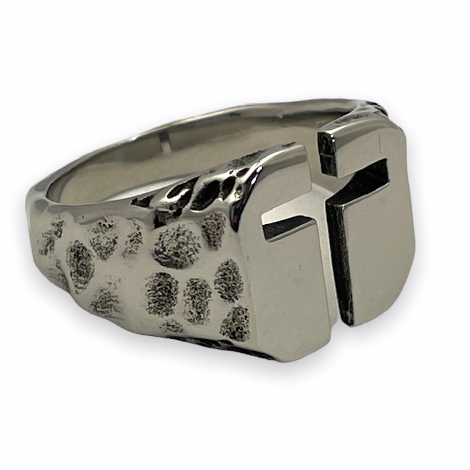 Cross Ring in Stainless Steel