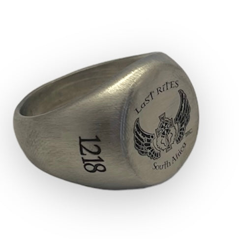 Motorcycle Club Engraved Ring