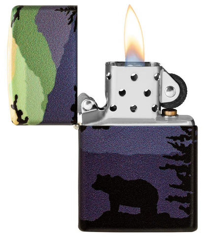 Bear Landscape Zippo