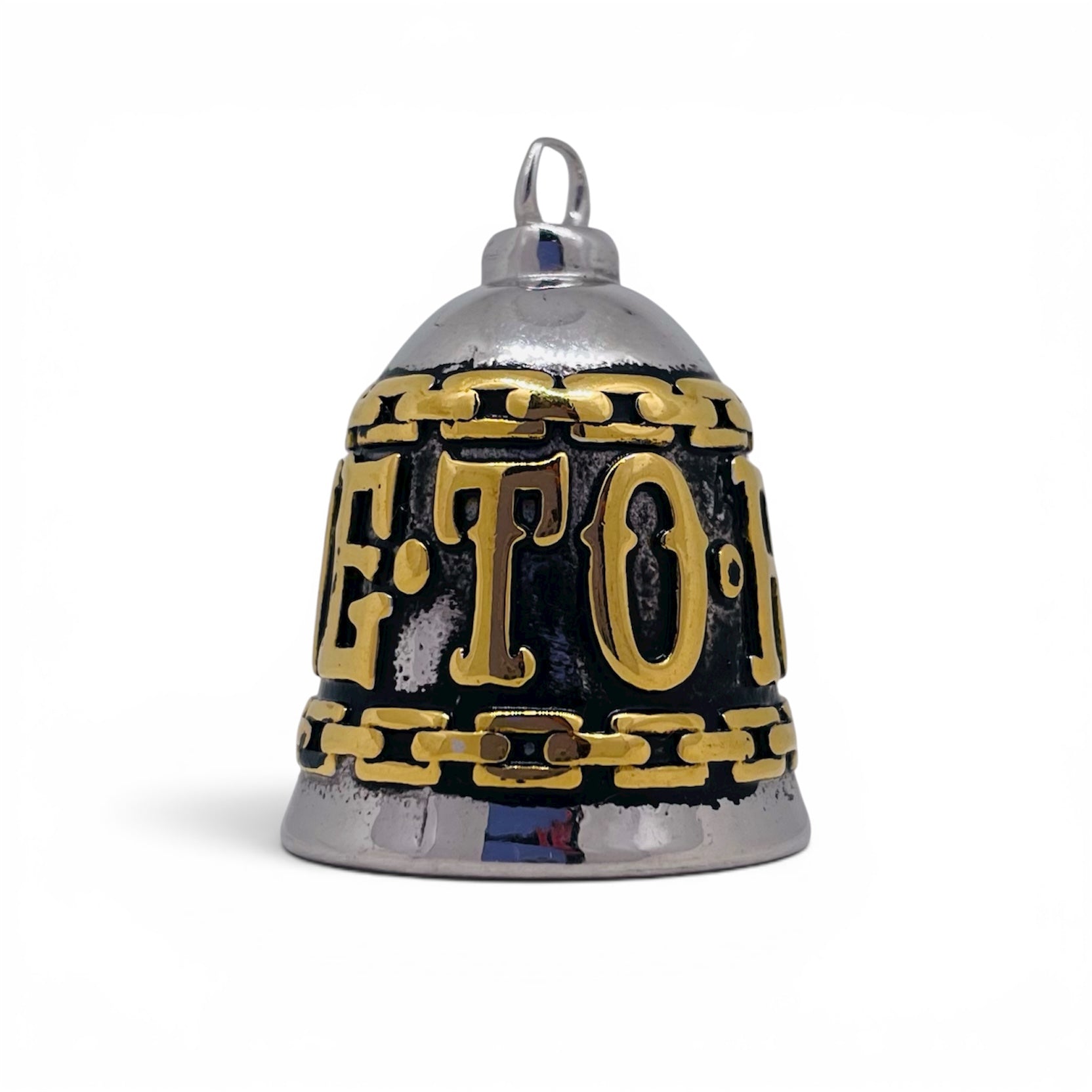 Big Dog Steel Gremlin Biker Bell The Golden Creed Gremlin Guardian Bell in Stainless Steel 