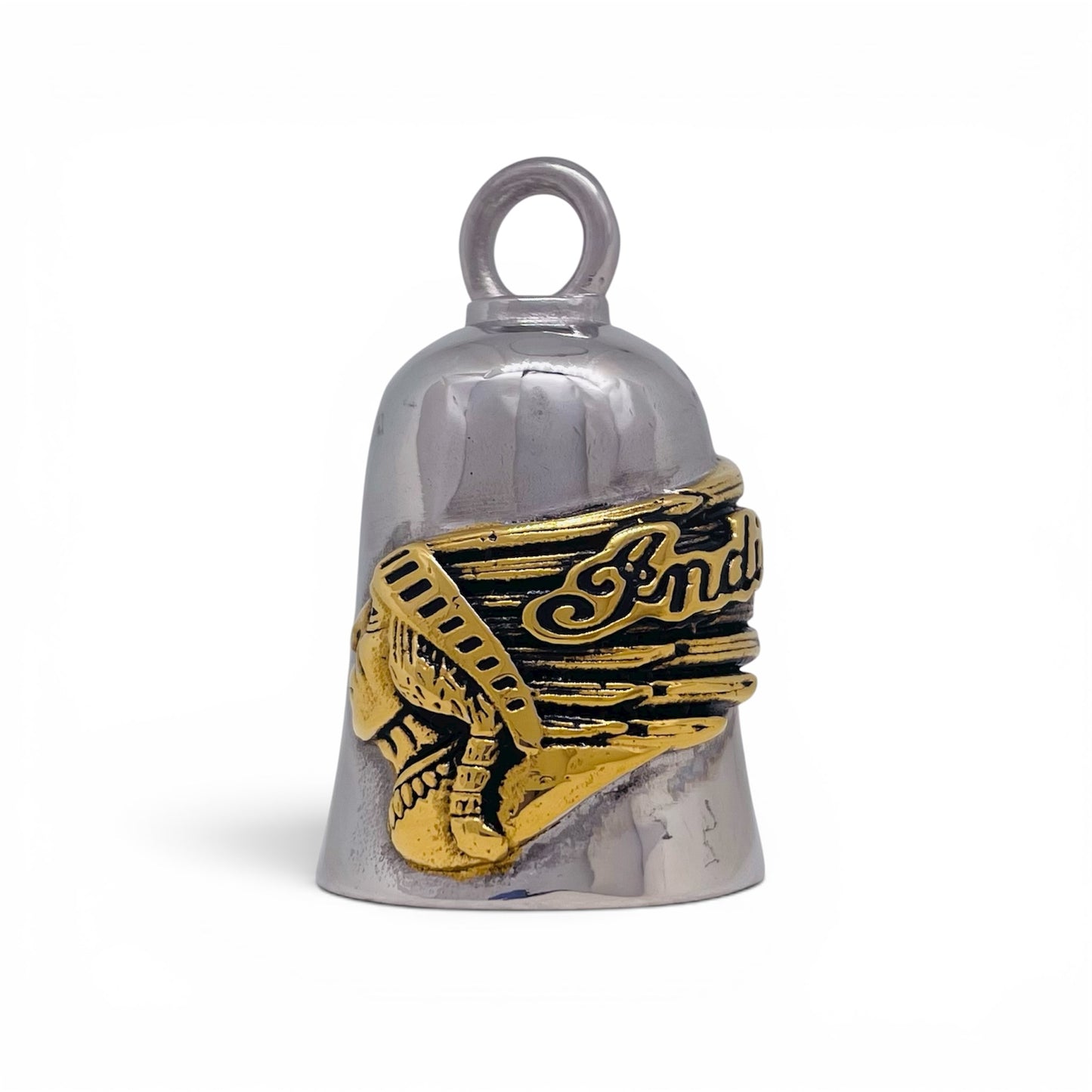 Bikers Bell Indian Motorcycle Heritage Gremlin Guardian Biker Bell in Stainless Steel