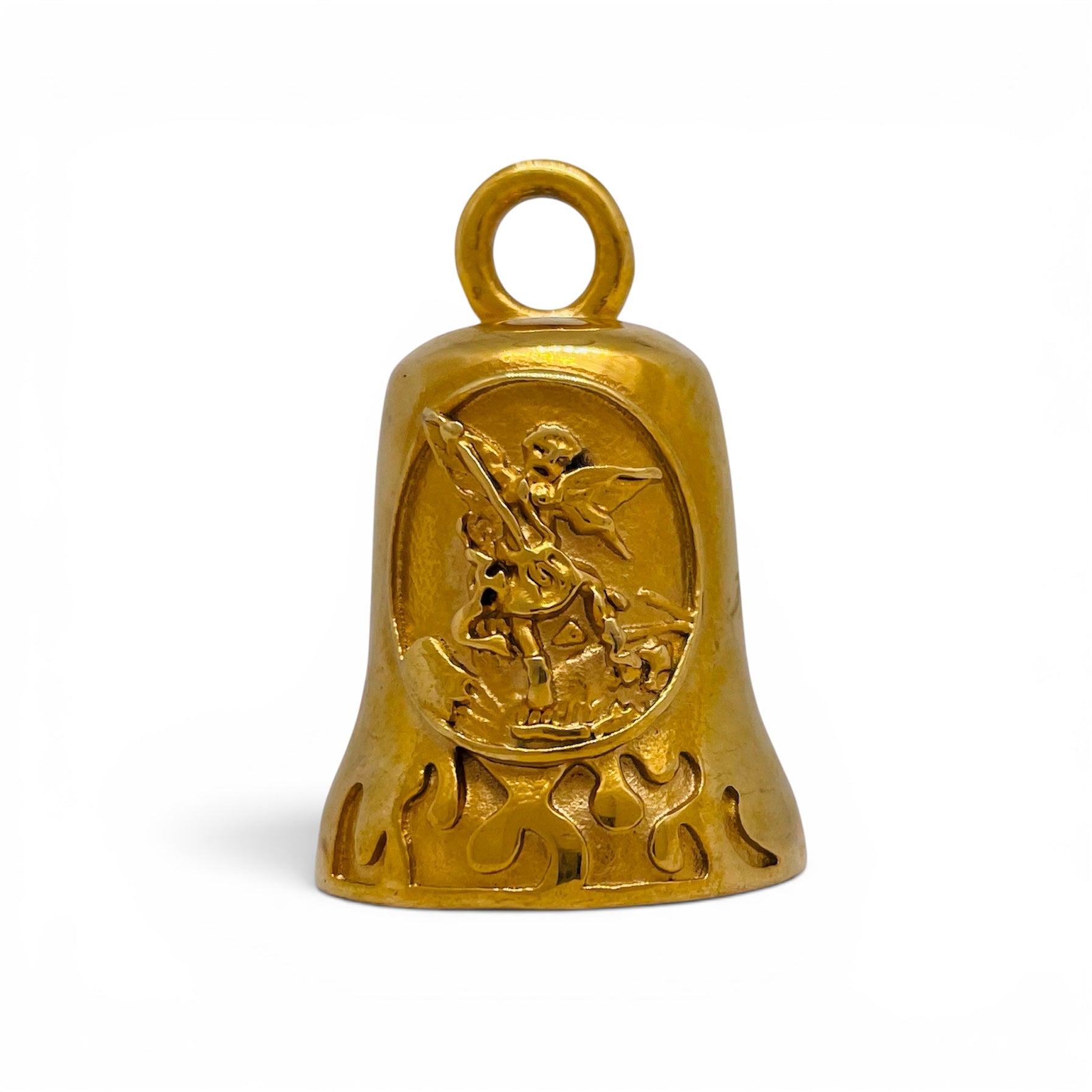Biker Bell Leader of the Heavenly Host Gremlin Guardian Bell in Stainless Steel