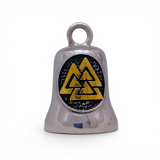 Bikers Bell Norse Valknut Gremlin Guardian Bell in Stainless Steel