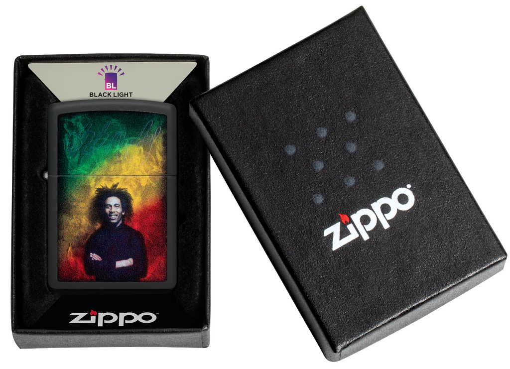 Bob Marley Black Light Zippo