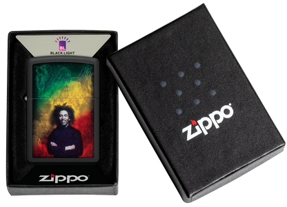 Bob Marley Black Light Zippo